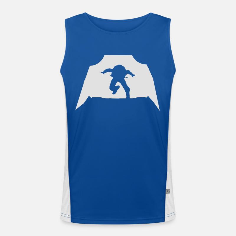 Skydiving - Parachuting Men's Functional Contrast Tank Top 