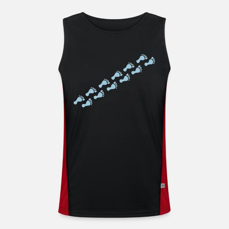 footprints Men's Functional Contrast Tank Top 