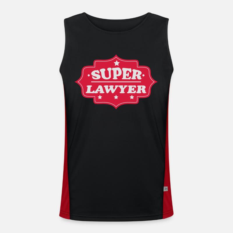 Super lawyer Men's Functional Contrast Tank Top 