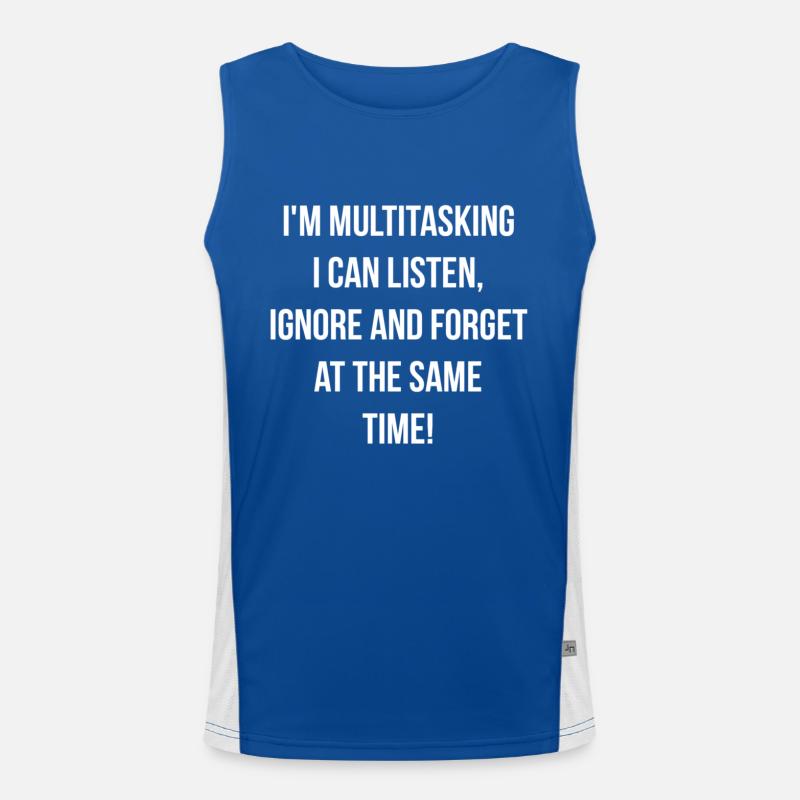 ADHD - Multitasking Men's Functional Contrast Tank Top 