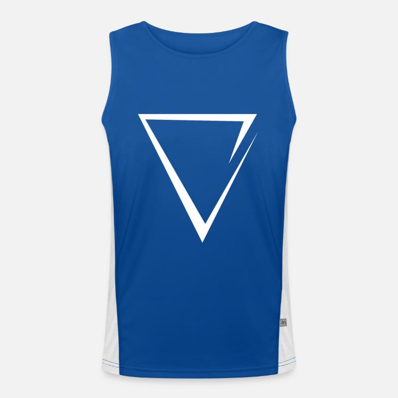 Element Wasser Symbol Modern Funktionelles Kontrast-Tank Top für Männer 