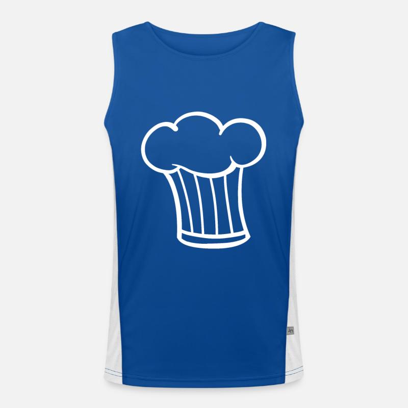 Cooking hat hobby chef chef Men's Functional Contrast Tank Top 