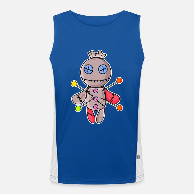 Voodoo doll Men's Functional Contrast Tank Top 