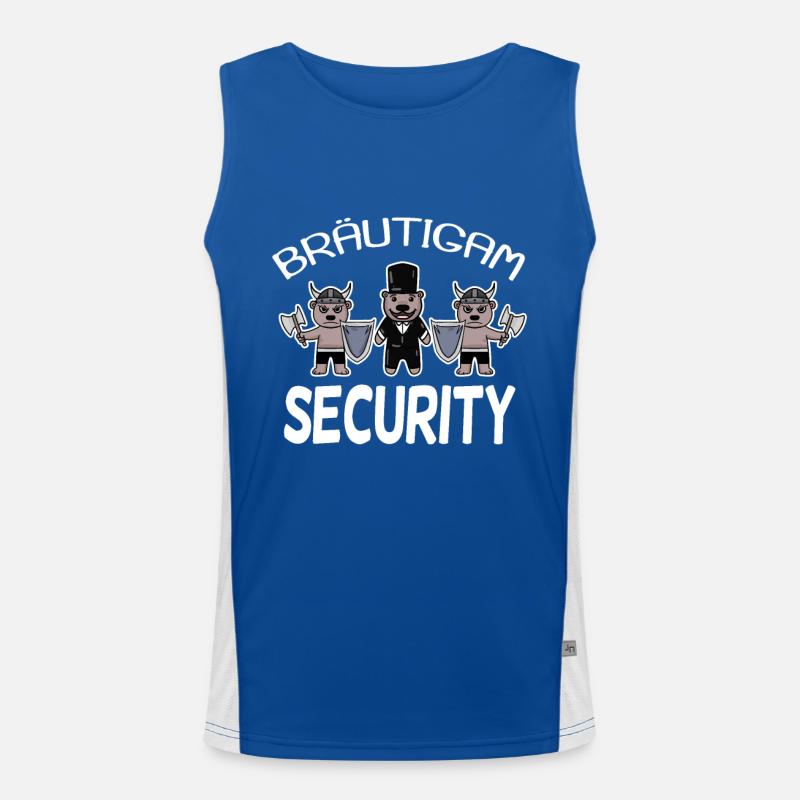 Bräutigam Security Wikinger Funktionelles Kontrast-Tank Top für Männer 