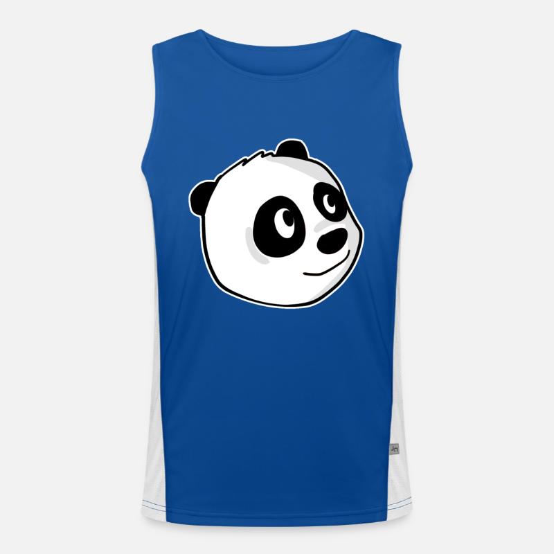 Panda Funktionelles Kontrast-Tank Top für Männer 