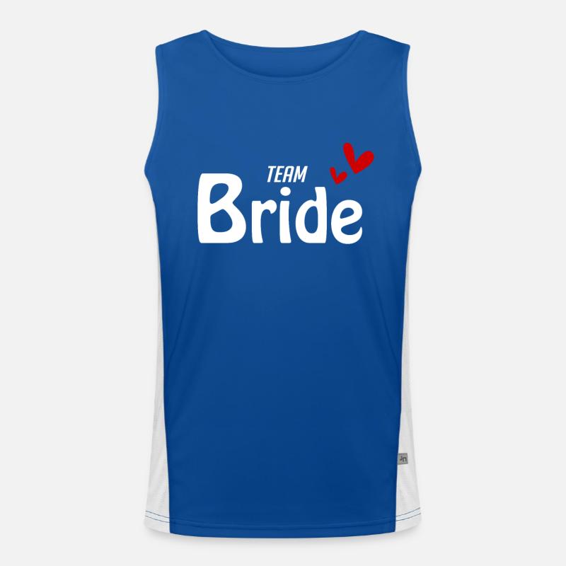 Team Bride Men's Functional Contrast Tank Top 