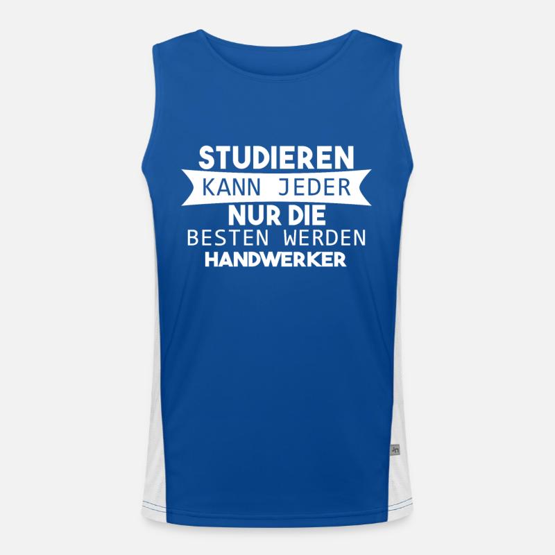 Handwerker Beruf Funktionelles Kontrast-Tank Top für Männer 
