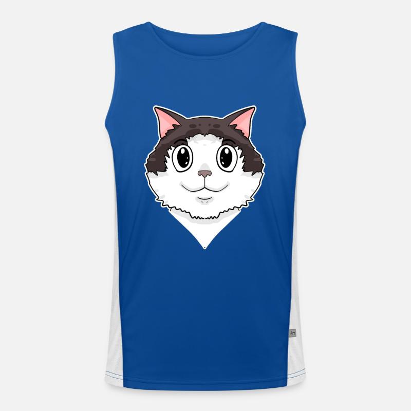 Ragdoll Katze Funktionelles Kontrast-Tank Top für Männer 