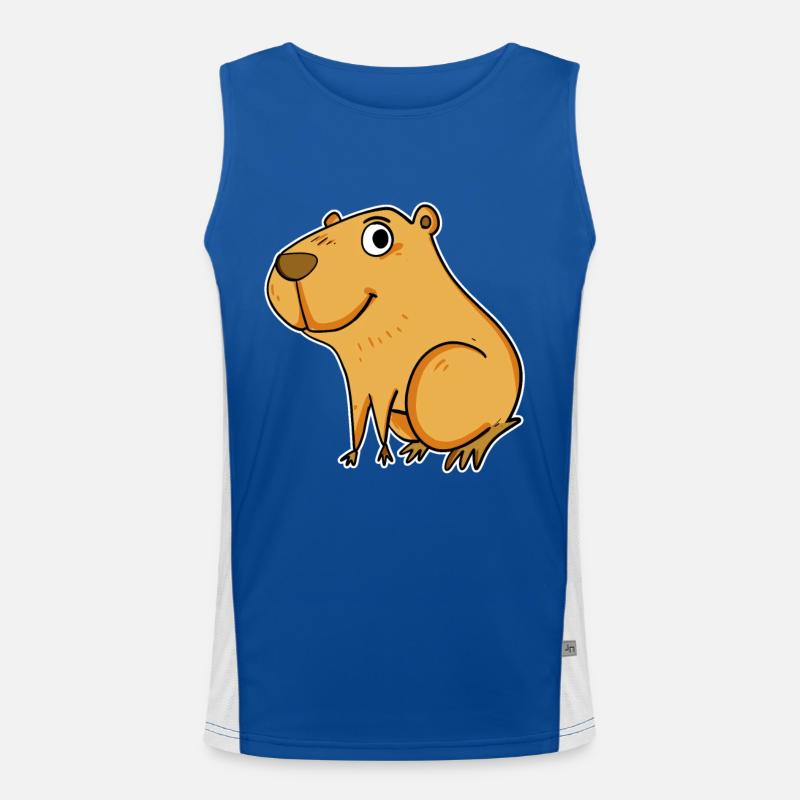 Capybara Wasserschwein Débardeur respirant contrasté Homme 