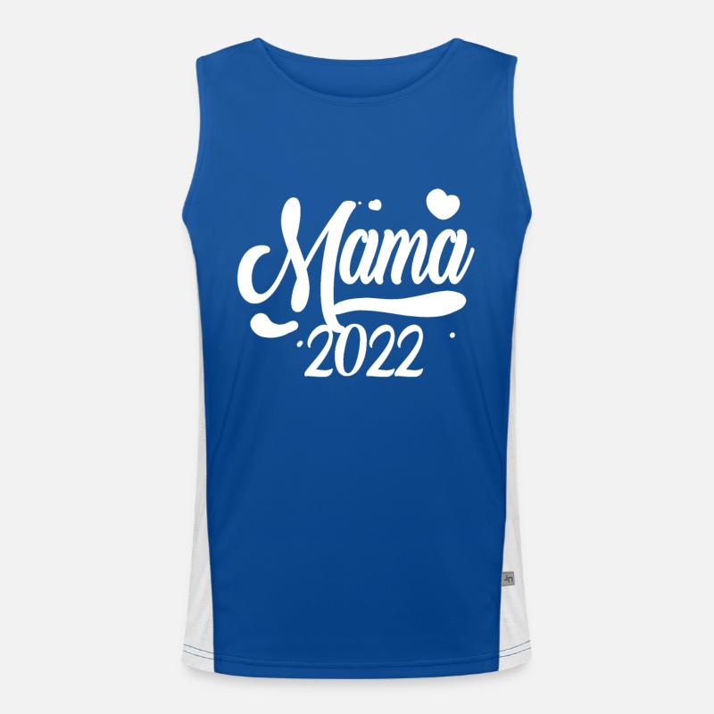 Maman 2022 Mère Grossesse Enceinte Débardeur respirant contrasté Homme 