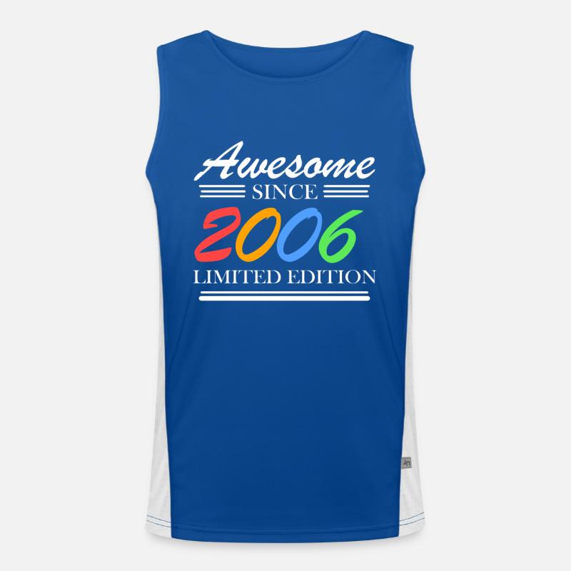 2006 geboren Funktionelles Kontrast-Tank Top für Männer 