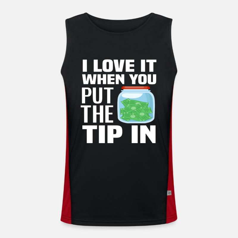 Bartender Tip Waiter Cadeau Débardeur respirant contrasté Homme 