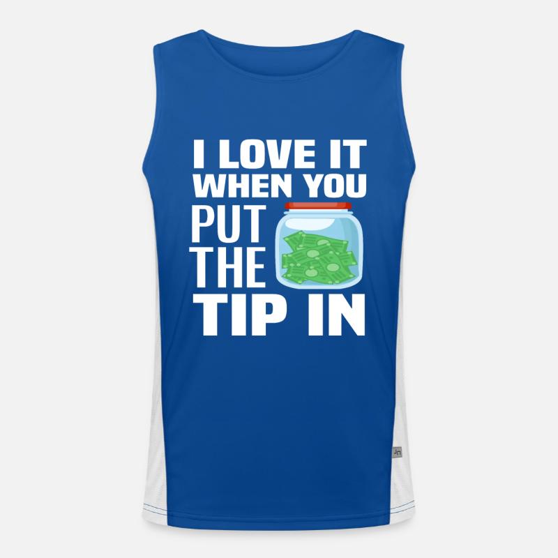 Barkeeper Trinkgeld Kellner Geschenk Funktionelles Kontrast-Tank Top für Männer 