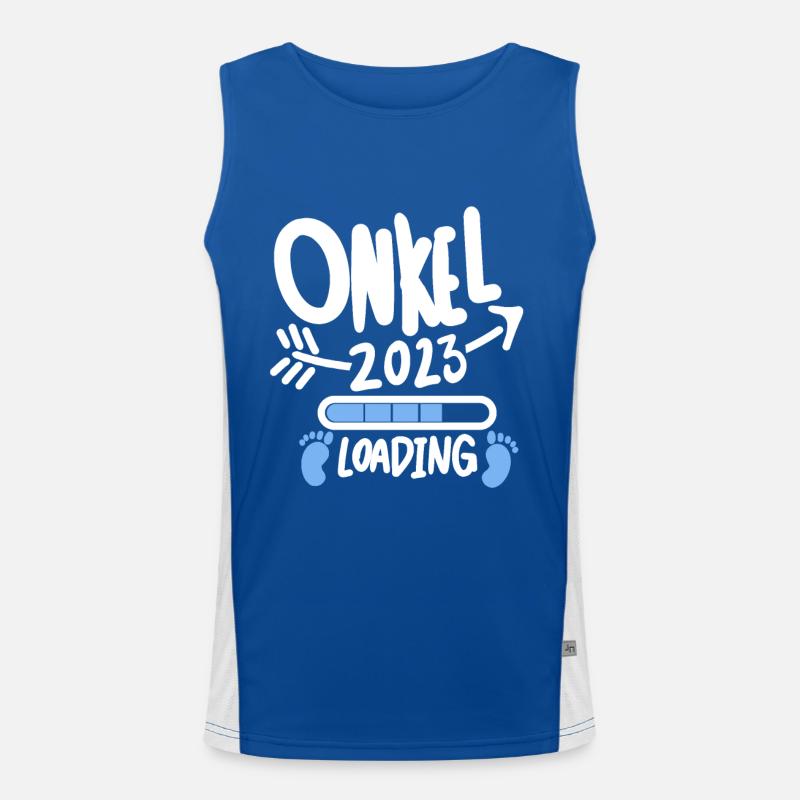 Onkel 2023 - Onkel werden - Onkel loading 2023 Funktionelles Kontrast-Tank Top für Männer 
