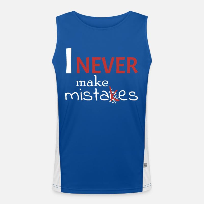 I'm never wrong Men's Functional Contrast Tank Top 