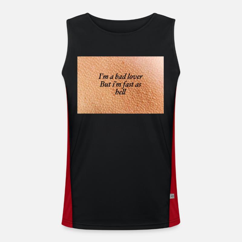 03DFE2D2 4E7E 4E8C 9B04 685491C9F258 chair de poule Débardeur respirant contrasté Homme 