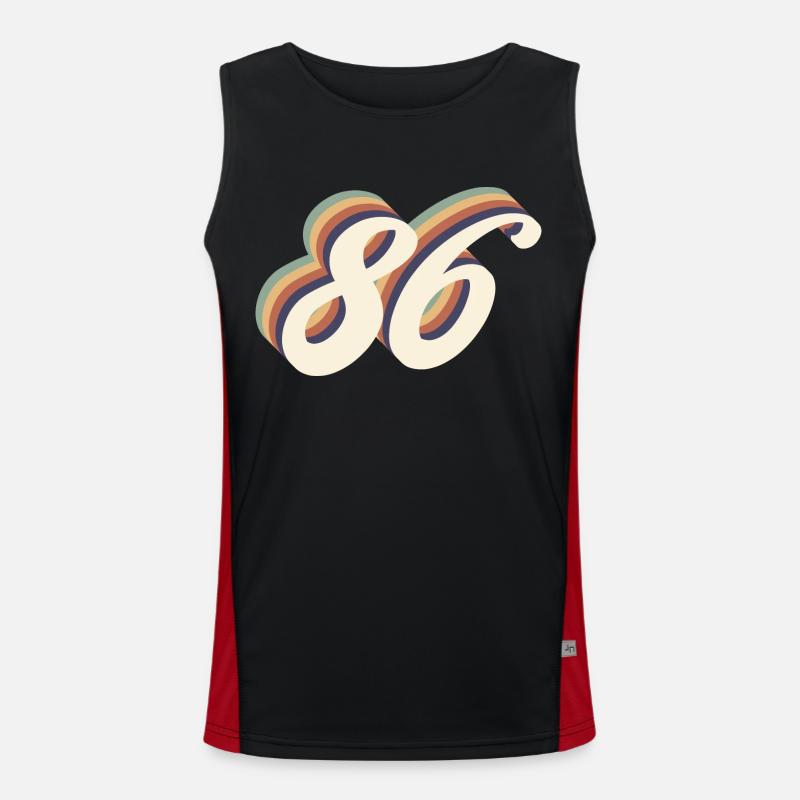 86th anniversary vintage Men's Functional Contrast Tank Top 
