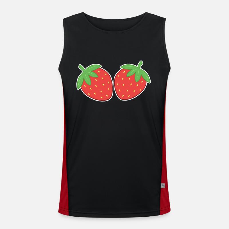 Fraises Débardeur respirant contrasté Homme 