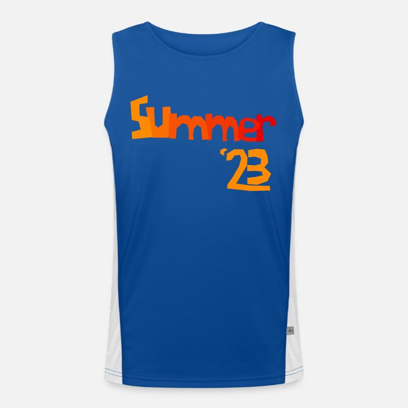 Sommer '23 Funktionelles Kontrast-Tank Top für Männer 