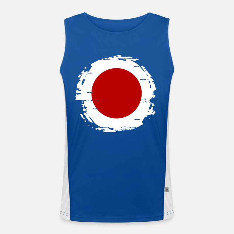Drapeau du Japon utilisé Look Nihon drapeau japonais Débardeur respirant contrasté Homme 