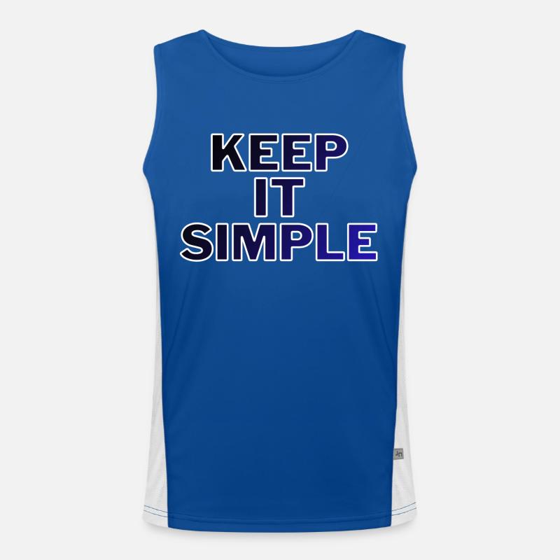 Keep it simple! Funktionelles Kontrast-Tank Top für Männer 