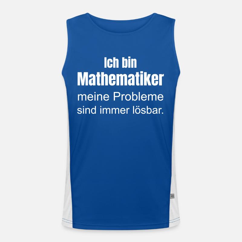 I am a mathematician Men's Functional Contrast Tank Top 