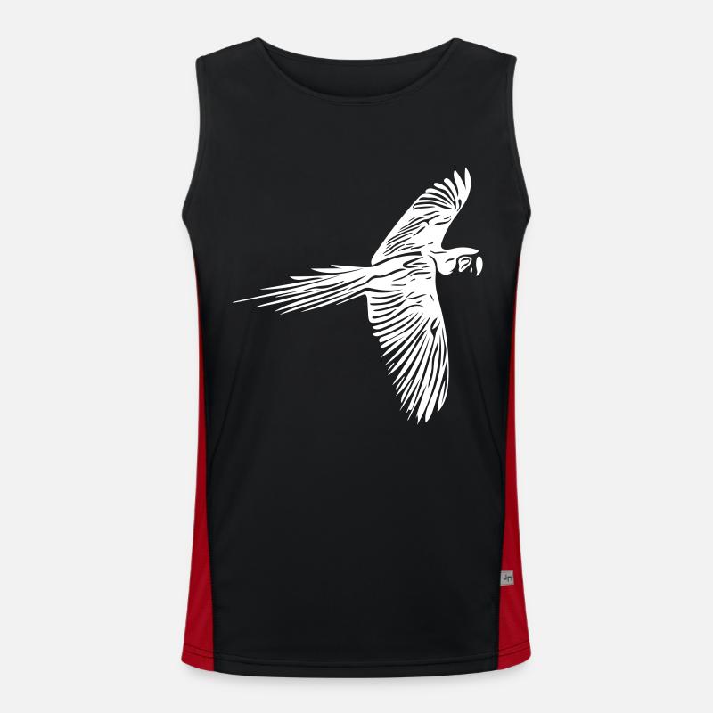 Parrot / Parrot - Men's Functional Contrast Tank Top - black/red