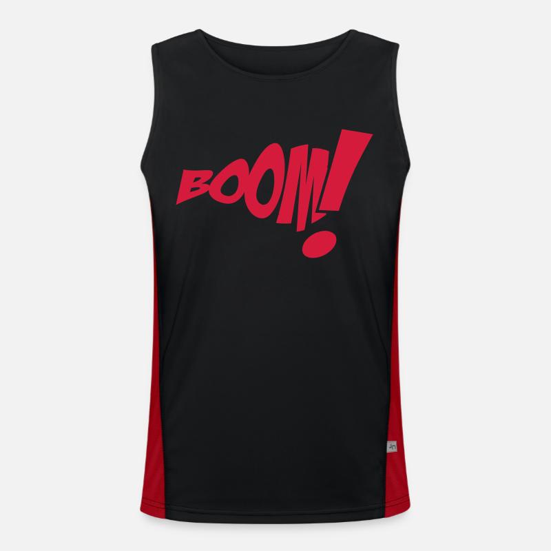 Boom 1c style de bande dessinée Comic Débardeur respirant contrasté Homme 