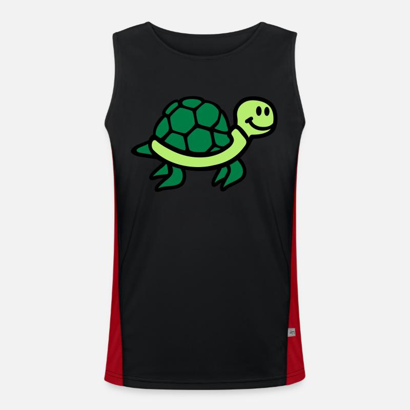 Schildkröte Funktionelles Kontrast-Tank Top für Männer 