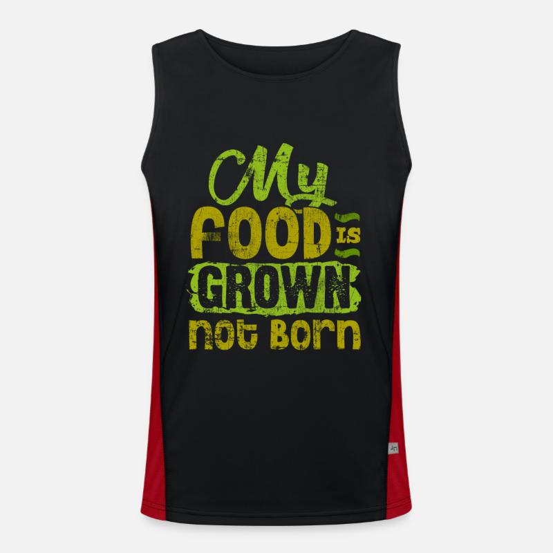 vegan Men's Functional Contrast Tank Top 
