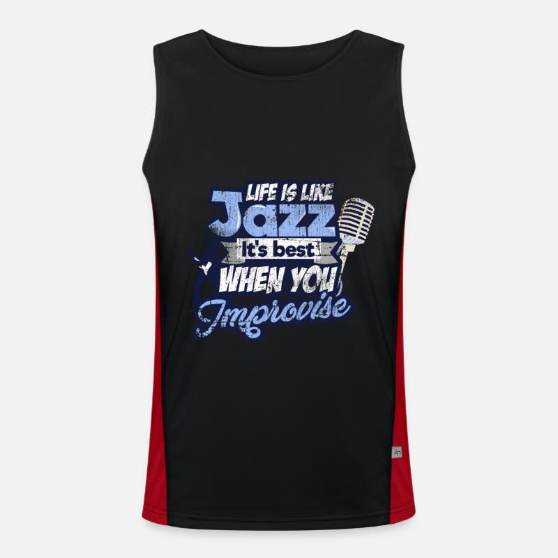 jazz Men's Functional Contrast Tank Top 