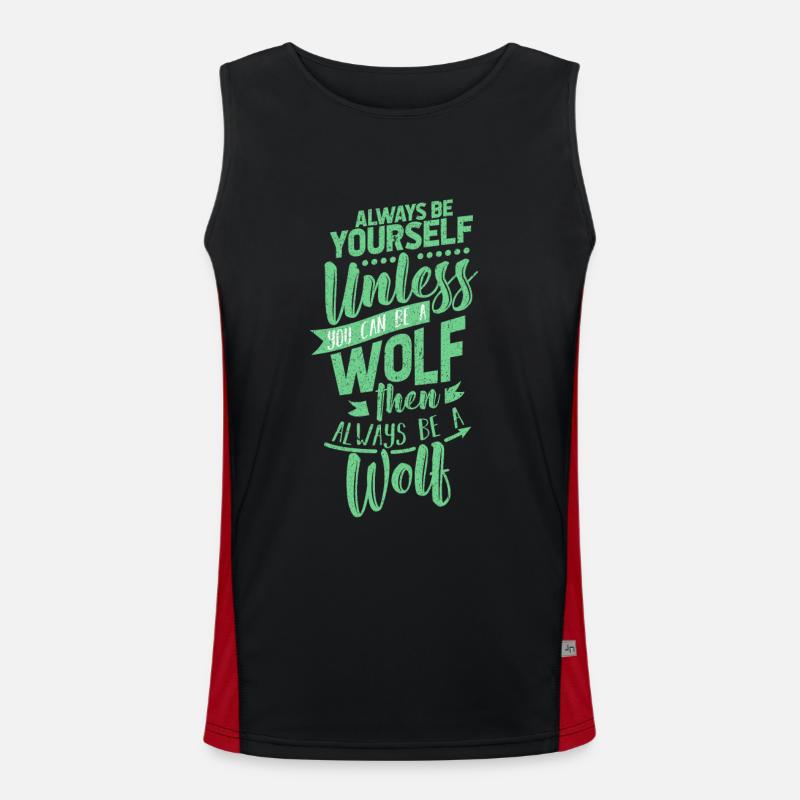 wolf Men's Functional Contrast Tank Top 