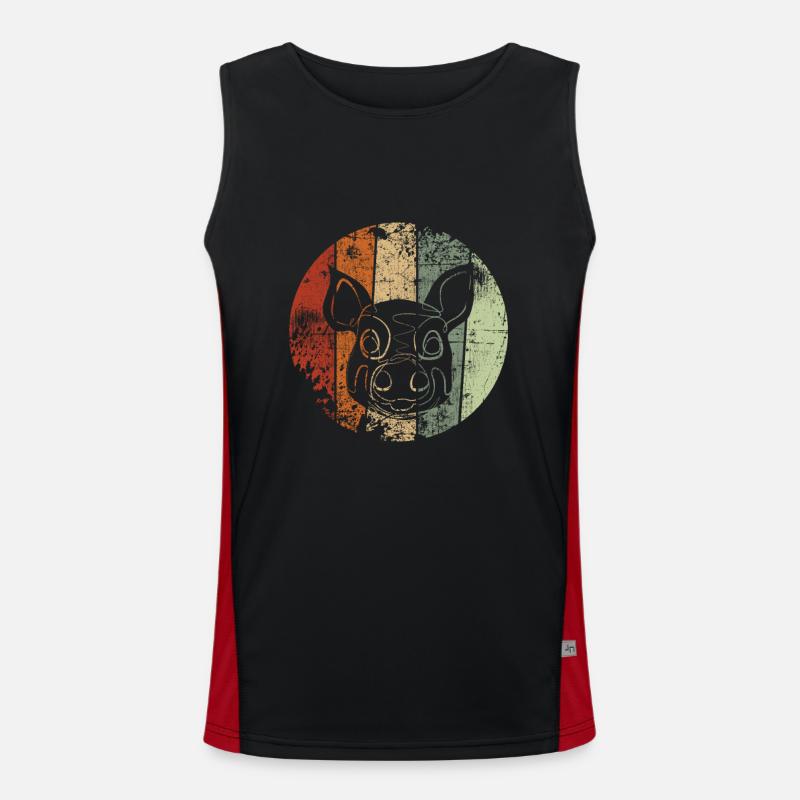 Cochon Débardeur respirant contrasté Homme 