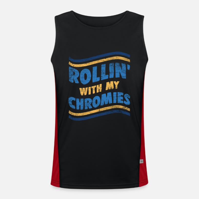 Down Syndrom Funktionelles Kontrast-Tank Top für Männer 