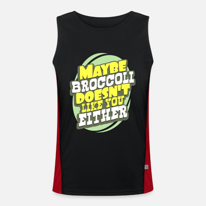 broccoli Men's Functional Contrast Tank Top 
