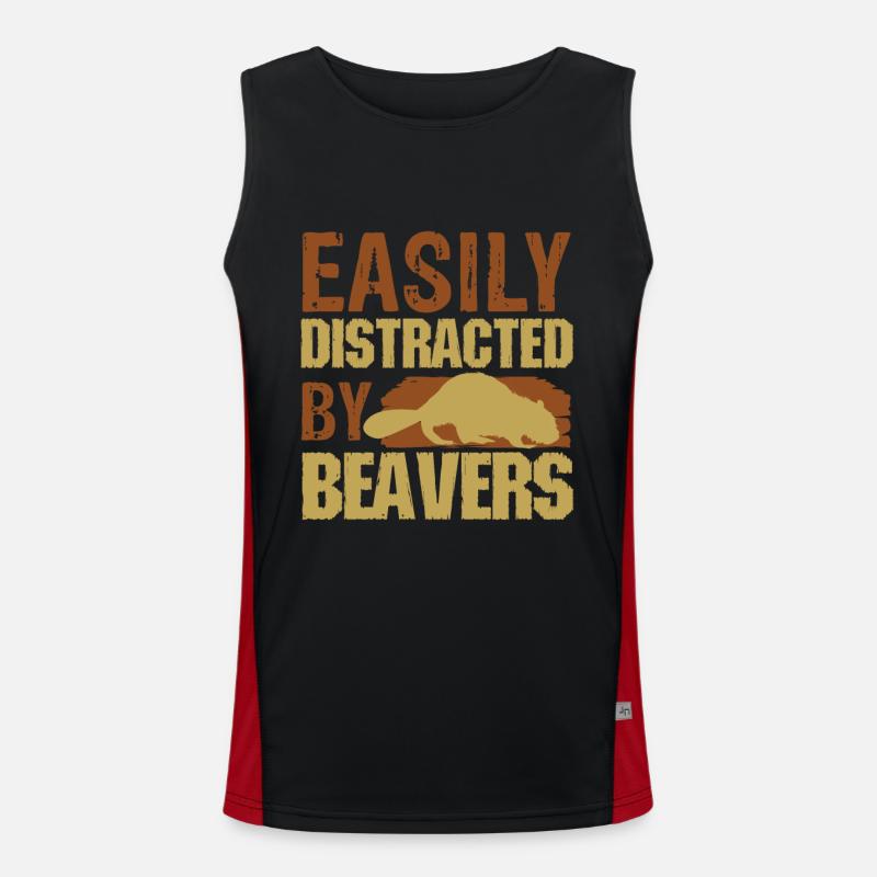 Biber Funktionelles Kontrast-Tank Top für Männer 