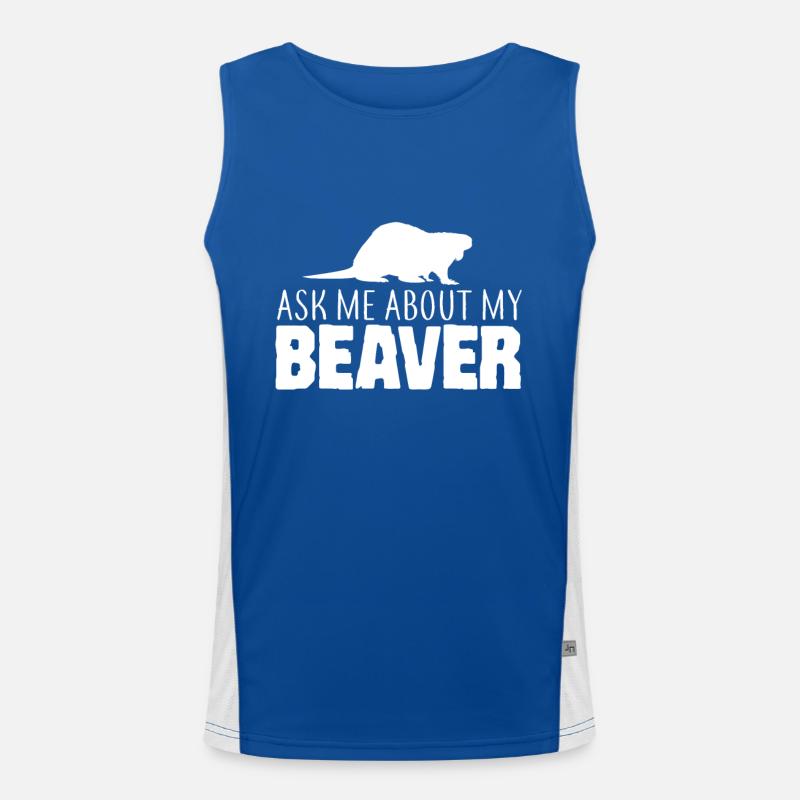 Biber Funktionelles Kontrast-Tank Top für Männer 