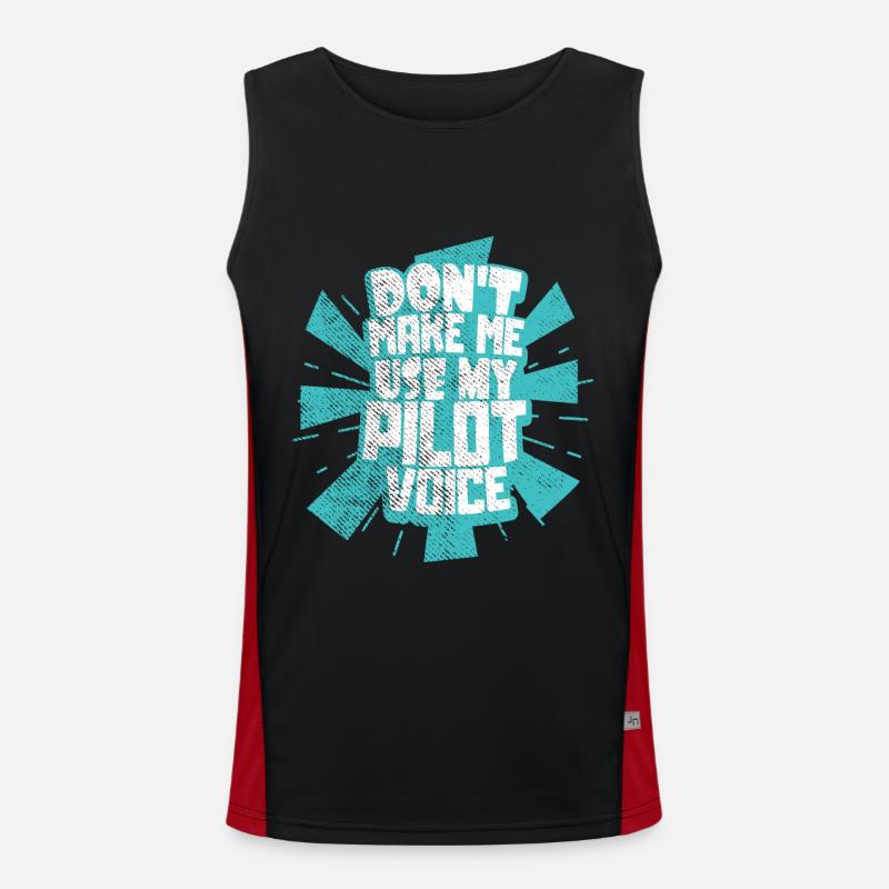 Pilot Funktionelles Kontrast-Tank Top für Männer 