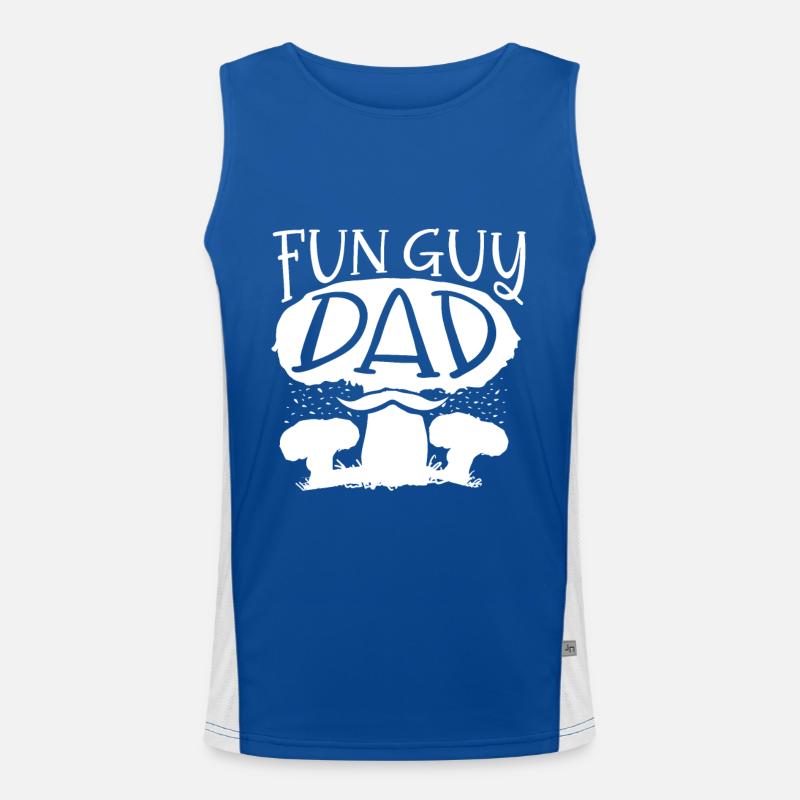 Mushroom dad Men's Functional Contrast Tank Top 