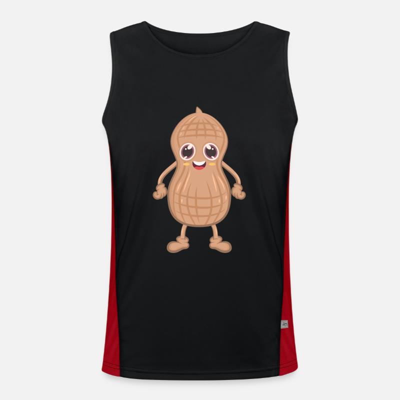 Erdnuss Funktionelles Kontrast-Tank Top für Männer 