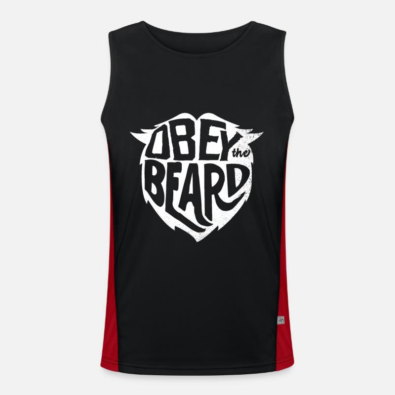 Beard full beard Men's Functional Contrast Tank Top 