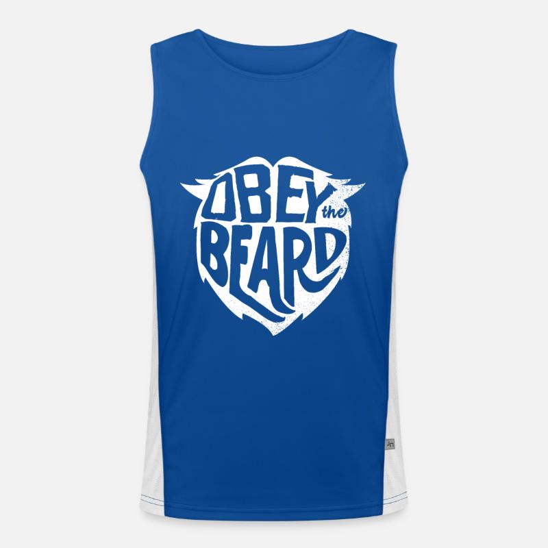 Bart Vollbart Funktionelles Kontrast-Tank Top für Männer 