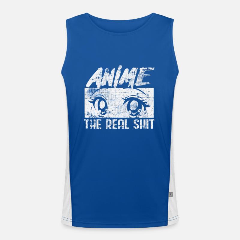Anime Men's Functional Contrast Tank Top 