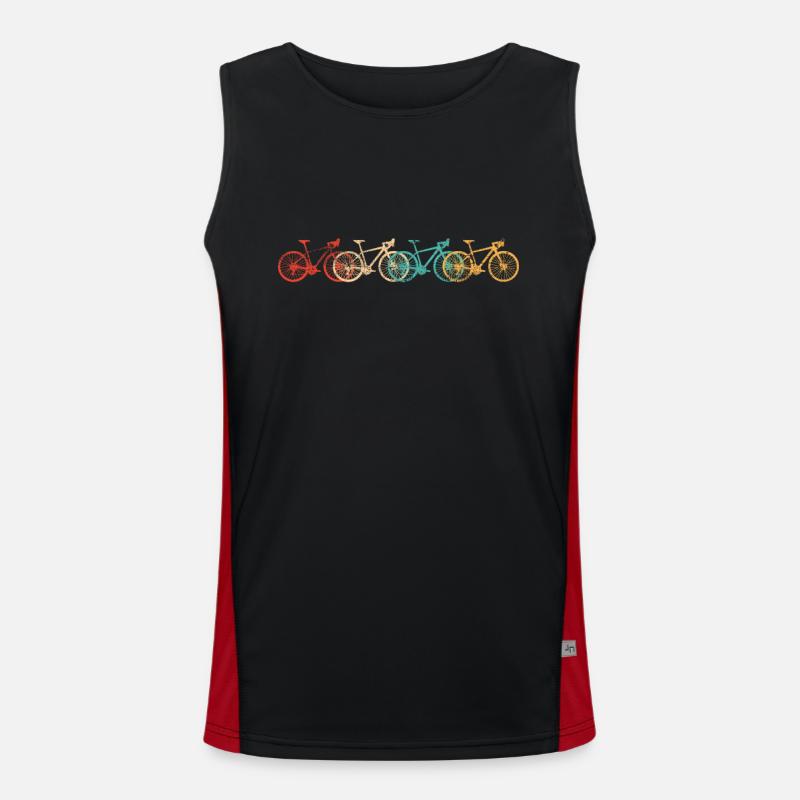 Vélo de course vélo Débardeur respirant contrasté Homme 