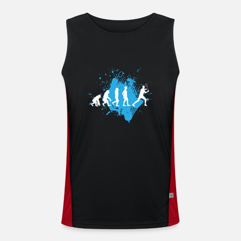 Badminton evolution Funktionelles Kontrast-Tank Top für Männer 