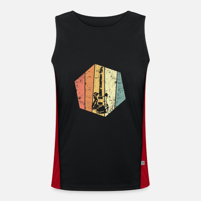 E-Gitarre Funktionelles Kontrast-Tank Top für Männer 