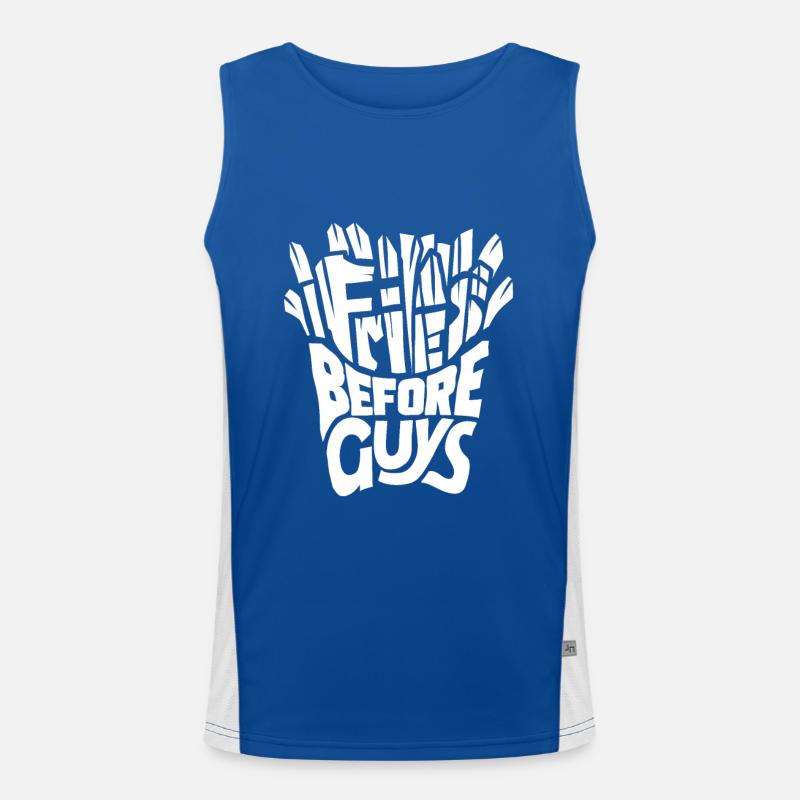 French fries Men's Functional Contrast Tank Top 