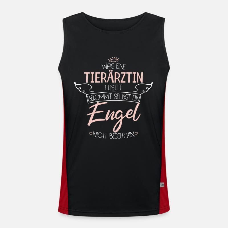 Tierärztin Funktionelles Kontrast-Tank Top für Männer 