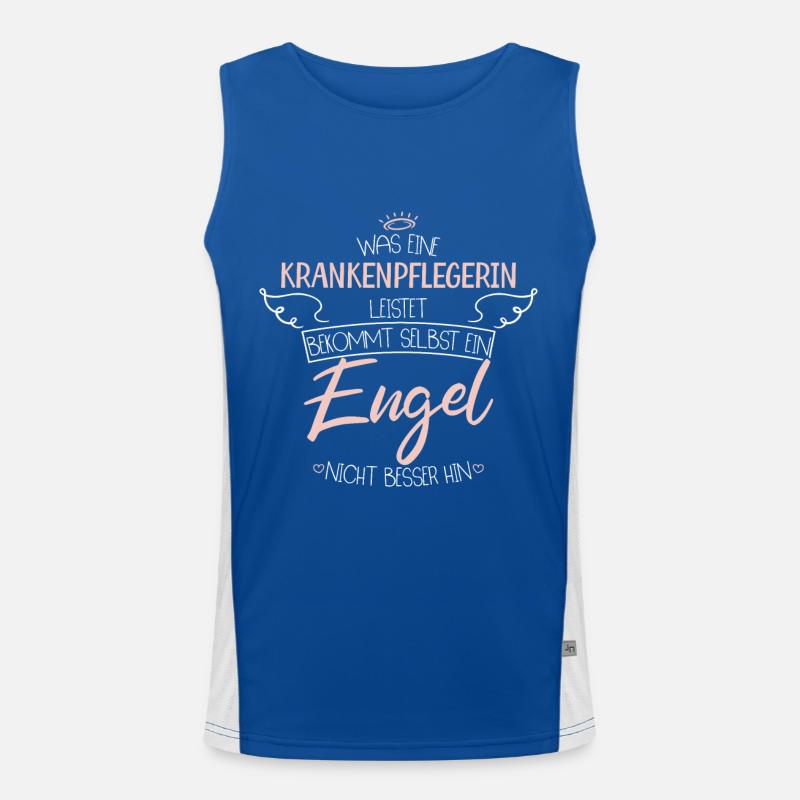 Krankenpflegerin Funktionelles Kontrast-Tank Top für Männer 