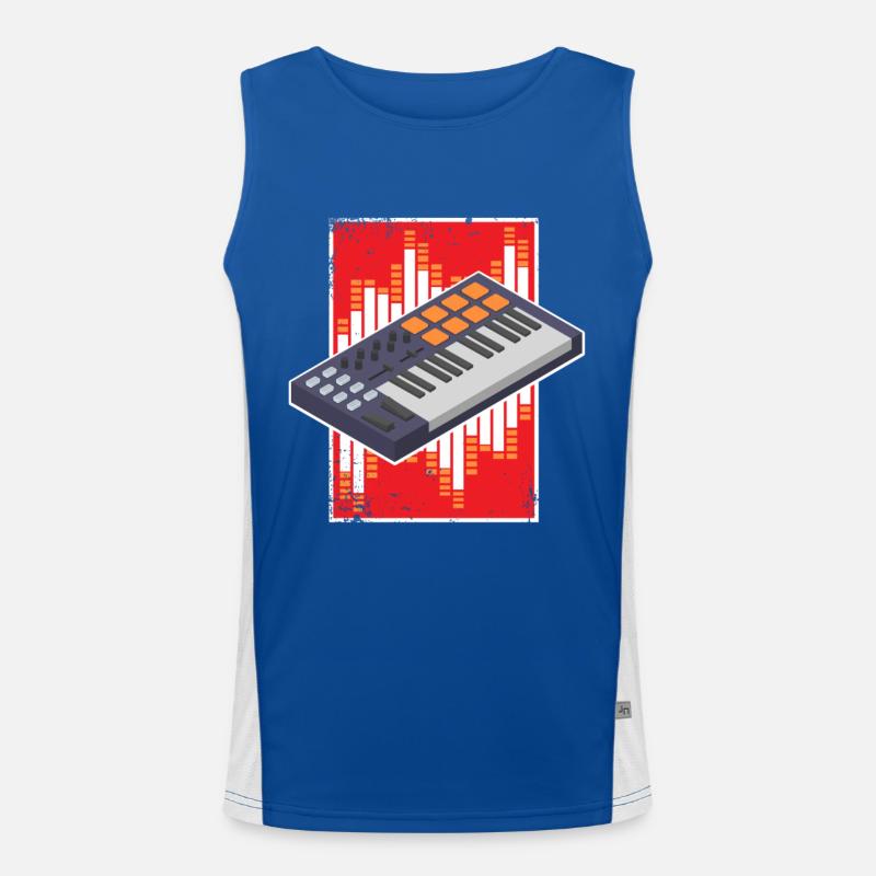 Beatmaker, Beatmaker dj, Rap, Men's Functional Contrast Tank Top 